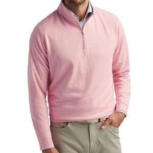 Peter Millar Light Pink Quarter-Zip Pullover